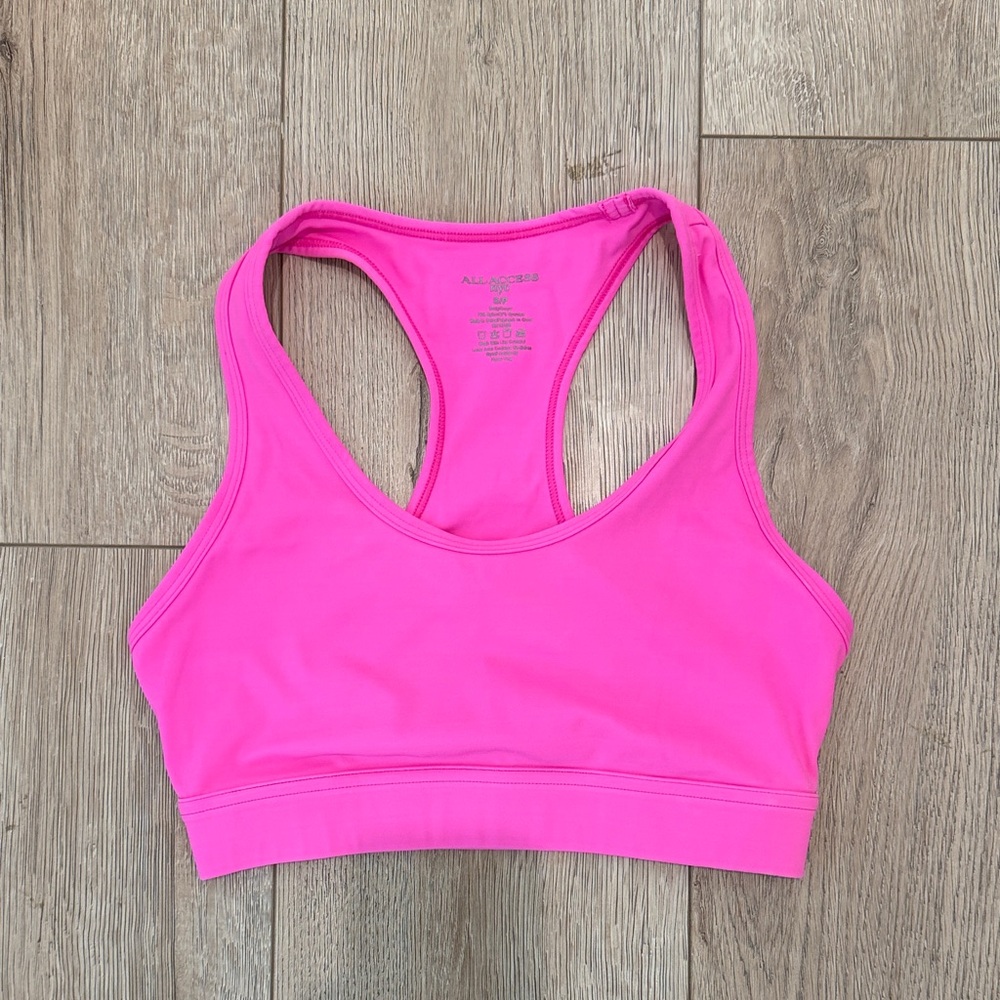 ALL ACCESS Vibrant Pink Sports Bra